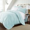 CAL King Microfiber 6-Piece Reversible Bed-in-a-Bag Comforter Set in Aqua Blue