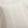 King/California King Beige Off-White Stripe Lightweight 3-Piece Comforter Set