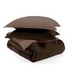 King/Cal King 3-Piece Microfiber Reversible Comforter Set in Taupe Brown