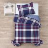 Twin/XL Farmhouse Plaid 2 Piece Lightweight Reversible Quilt Set