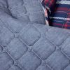 Twin/XL Farmhouse Plaid 2 Piece Lightweight Reversible Quilt Set