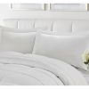 Full/Queen Traditional Microfiber Reversible 3 Piece Comforter Set in White