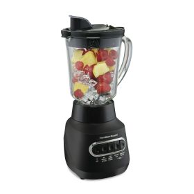 Hamilton Beach Power Elite Blender 40 oz Glass Jar Stainless Steel Blades 800 Watts Black 58175