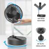 8" Portable Rechargeable Fan;  10000mAh Battery Operated Oscillating Fan