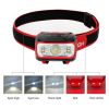 Hyper Tough 300-Lumens LED Battery Powered Headlamp with 5 Modes and Adjustable Head Strap, Includes 3 AAA Batteries