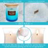 Gedengni Sea Salt Scented Candles for Home - Jar Candles 8.4 oz - Burn Time 50+H Wooden Wick Candles - Candles Gifts for Women