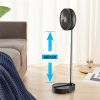 8" Portable Rechargeable Fan;  10000mAh Battery Operated Oscillating Fan