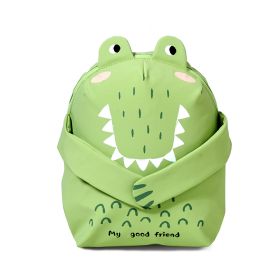 SUNVENO Children's Backpack Kindergarten Shoulder Bag For Kids 2-6 Years Carton Design, Cute Pet Series (Color: CROCODILE)